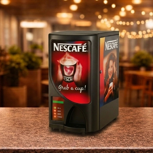 Nescafe Coffee Machine Premix – 4-option premium premix vending machine for commercial use