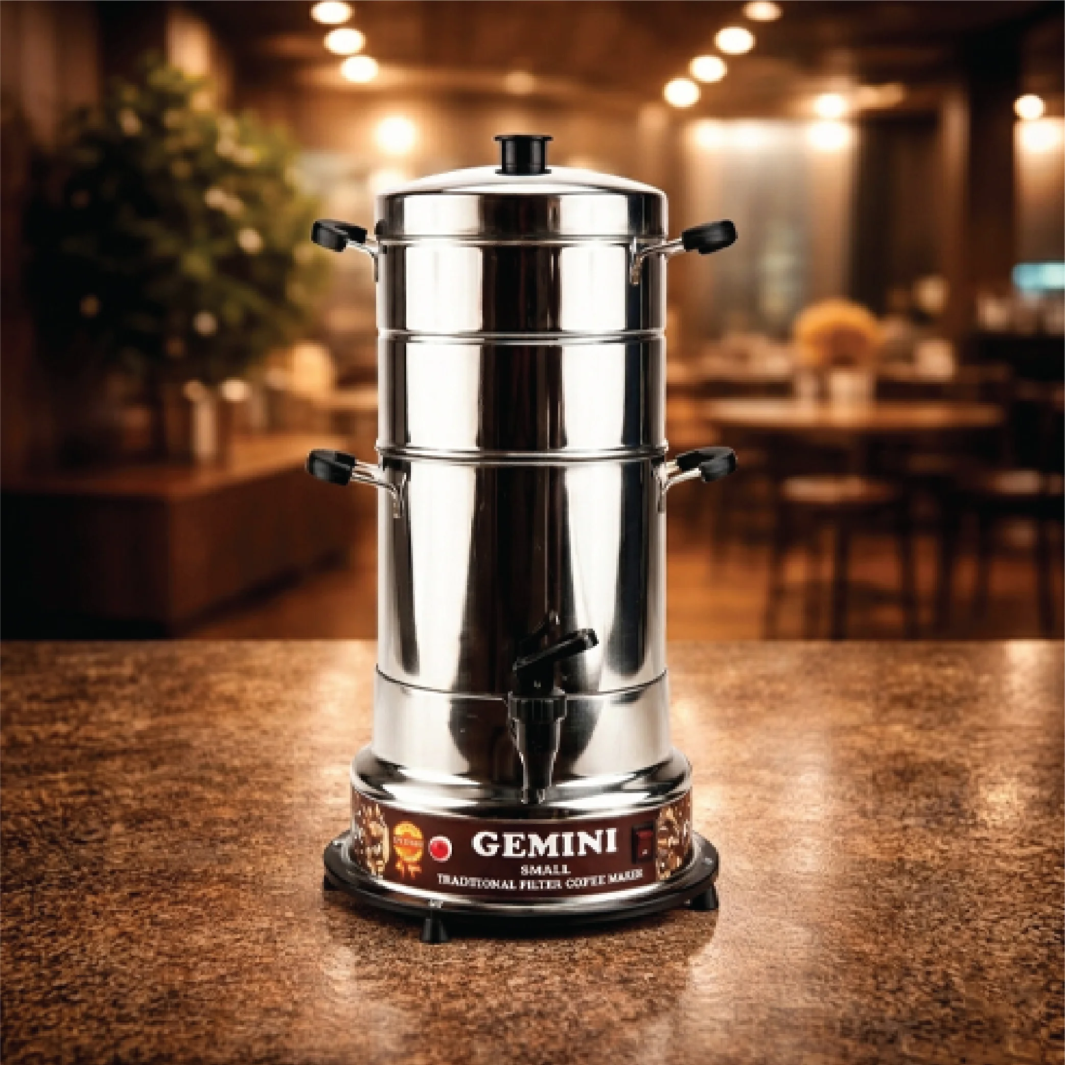 Gemini Traditional Coffee Maker – manual South Indian filter coffee brewer for Kumbakonam degree coffee